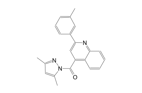 quinoline, 4-[(3,5-dimethyl-1H-pyrazol-1-yl)carbonyl]-2-(3-methylphenyl)-