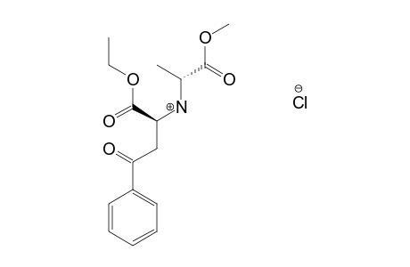 (1S,2R)-2-(1-METHOXYCARBONYLETHYLAMINO)-4-OXO-4-PHENYL-BUTYRIC-ACID-ETHYLESTER-HYDROCHLORIDE