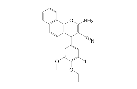 2-Amino-4-(3-iodo-4-ethoxy-5-methoxyphenyl)-4H-naphtho(1,2-b)pyran-3-carbonitrile