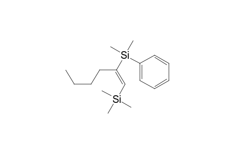 (E)-2-Dimethyl(phenyl)silyl-1-trimethylsilylhexene