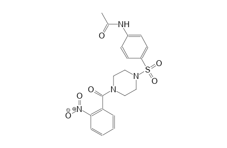 acetamide, N-[4-[[4-(2-nitrobenzoyl)-1-piperazinyl]sulfonyl]phenyl]-