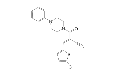 (2E)-3-(5-chloro-2-thienyl)-2-[(4-phenyl-1-piperazinyl)carbonyl]-2-propenenitrile