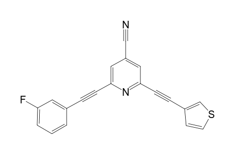 2-((3-fluorophenyl)ethynyl)-6-(thiophen-3-ylethynyl)isonicotinonitrile
