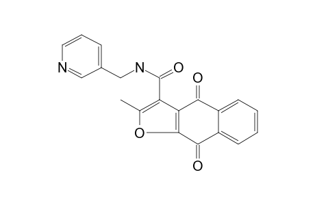 2-Methyl-4,9-dioxo-N-(pyridin-3-ylmethyl)-4,9-dihydronaphtho[2,3-B]furan-3-carboxamide