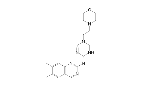 4,6,7-trimethyl-N-(5-[2-(4-morpholinyl)ethyl]tetrahydro-1,3,5-triazin-2(1H)-ylidene)-2-quinazolinamine