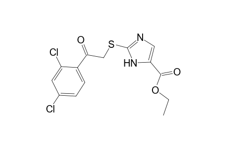 2-[[2-(2,4-dichlorophenyl)-2-keto-ethyl]thio]-1H-imidazole-5-carboxylic acid ethyl ester