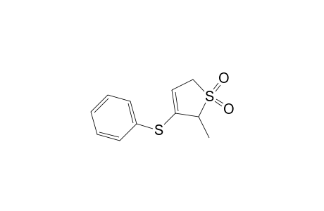 Thiophene, 2,5-dihydro-2-methyl-3-(phenylthio)-, 1,1-dioxide
