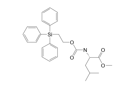 N-2-(TRIPHENYLSILYL)-ETHOXYCARBONYL-L-LEUCINE-METHYLESTER