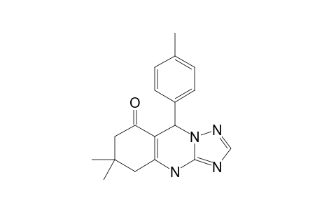 9-(4'-METHYLPHENYL)-6,6-DIMETHYL-5,6,7,9-TETRAHYDRO-4H-[1,2,4]-TRIAZOLO-[5,1-B]-QUINAZOLIN-8-ONE