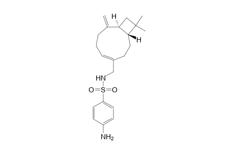 Benzenesulfonamide, 4-amino-N-[(11,11-dimethyl-8-methylenebicyclo[7.2.0]undec-4-en-4-yl)methyl]-, [1R-(1R*,4E,9S*)]-