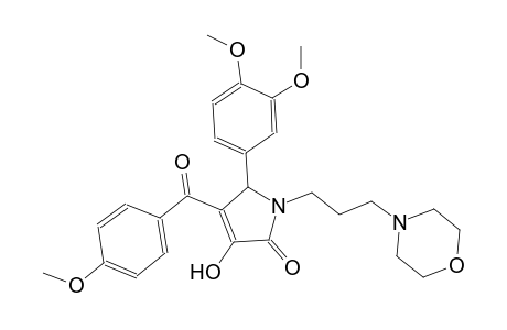 2H-pyrrol-2-one, 5-(3,4-dimethoxyphenyl)-1,5-dihydro-3-hydroxy-4-(4-methoxybenzoyl)-1-[3-(4-morpholinyl)propyl]-