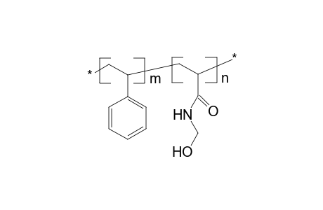 Hydroxymethyl group-containing poly(styrene-co-acrylamide), reacted with formaldehyde