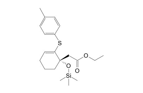 [1S]-1-[(Ethoxycarbonyl)methyl]-2-(p-tolylthio)-1-trimethylsilyloxy-2-cyclohexene