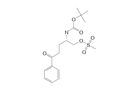 TERT.-BUTYL-N-[(1R)-1-[(METHYLSULFONYLOXY)-METHYL]-4-OXO-4-PHENYLBUTYL]-CARBAMATE