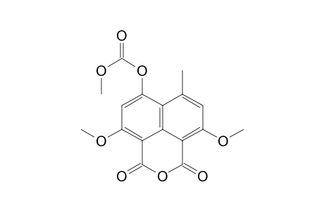 Carbonic acid, 4,9-dimethoxy-7-methyl-1,3-dioxo-1H,3H-naphtho[1,8-cd]pyran-6-yl methyl ester