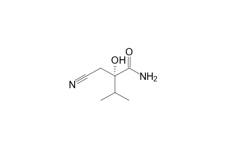 (S)-2-Cyanomethyl-2-hydroxy-3-methylbutanamide