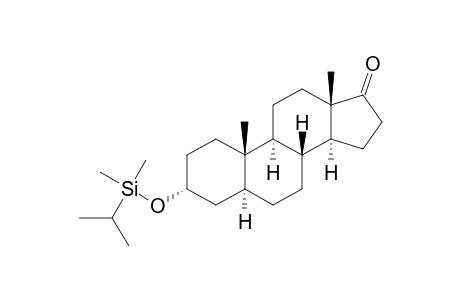 Androstan-17-one, 3-[[dimethyl(1-methylethyl)silyl]oxy]-, (3.alpha.,5.alpha.)-