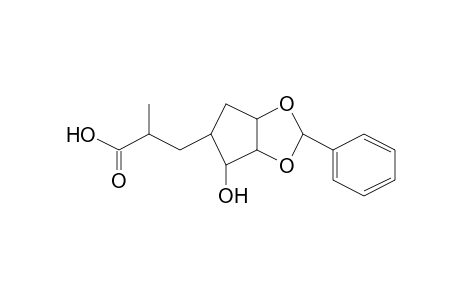2,4-Dioxabicyclo[3.3.0]octan-6-ol, 7-(2-carboxy-1-propyl)-3-phenyl-