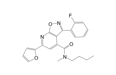 isoxazolo[5,4-b]pyridine-4-carboxamide, N-butyl-3-(2-fluorophenyl)-6-(2-furanyl)-N-methyl-