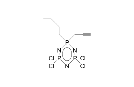 1-Butyl-1-(2-propynyl)-tetrachloro-phosphacene