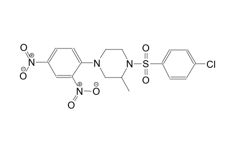 piperazine, 1-[(4-chlorophenyl)sulfonyl]-4-(2,4-dinitrophenyl)-2-methyl-