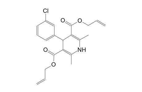 3,5-pyridinedicarboxylic acid, 4-(3-chlorophenyl)-1,4-dihydro-2,6-dimethyl-, di(2-propenyl) ester