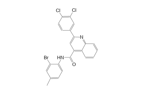 N-(2-bromo-4-methylphenyl)-2-(3,4-dichlorophenyl)-4-quinolinecarboxamide
