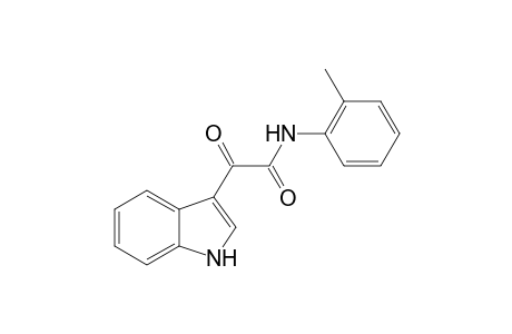1H-Indole-3-acetamide, N-(2-methylphenyl)-.alpha.-oxo-