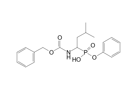 (3-methyl-1-phosphonobutyl)carbamic acid, C-benzyl phenyl ester
