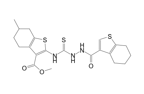 methyl 6-methyl-2-({[2-(4,5,6,7-tetrahydro-1-benzothien-3-ylcarbonyl)hydrazino]carbothioyl}amino)-4,5,6,7-tetrahydro-1-benzothiophene-3-carboxylate