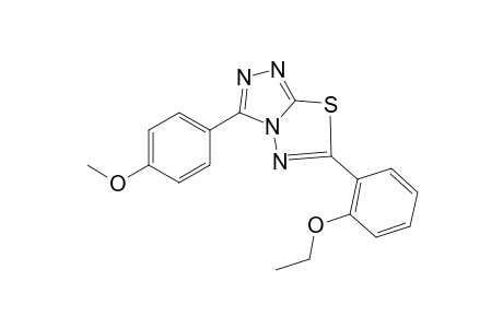 [1,2,4]Triazolo[3,4-b][1,3,4]thiadiazole, 6-(2-ethoxyphenyl)-3-(4-methoxyphenyl)-