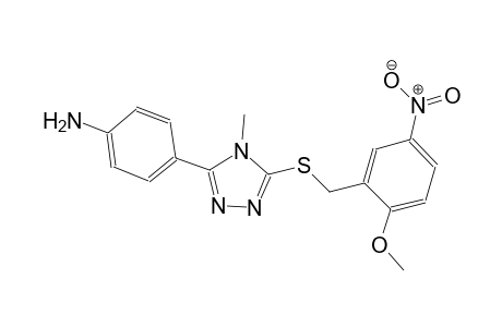 4-[5-(2-Methoxy-5-nitro-benzylsulfanyl)-4-methyl-4H-[1,2,4]triazol-3-yl]-phenylamine