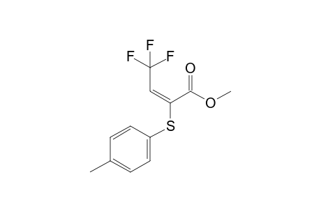 (E)-Methyl 4,4,4-trifluoro-2-(p-tolylthio)but-2-enoate