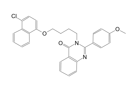 3-{4-[(4-chloro-1-naphthyl)oxy]butyl}-2-(4-methoxyphenyl)-4(3H)-quinazolinone