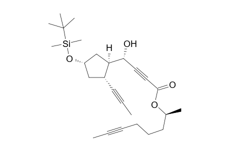 (S)-Oct-6-yn-2-yl (S)-4-{(1R,2R,4S)-4-[(tert-butyldimethylsilyl)oxy]-2-(prop-1-yn-1-yl)cyclopentyl}-4-hydroxybut-2-ynoate