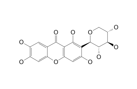 2-C-BETA-D-XYLOPYRANOSYL-1,3,6,7-TETRAHYDROXYXANTHONE