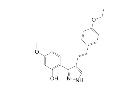 (E)-3/ 5-(2'-Hydroxy-4'-methoxyphenyl)-4-(p-ethoxystyryl)pyrazole