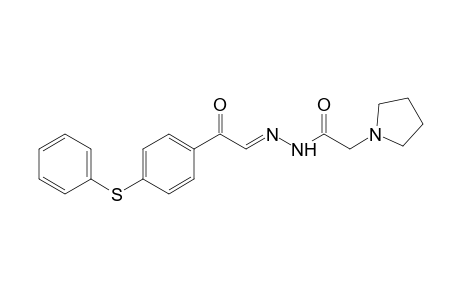 1-pyrrolidineacetic acid, p-(phenylthio)phenacylidenehydrazide