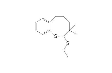 3-(Ethylthio)-4,4-dimethyl-2-thiabicyclo[6.4.0]dodecanetriene