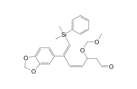(4Z,6Z)-6-(1,3-benzodioxol-5-yl)-7-[dimethyl(phenyl)silyl]-3-(methoxymethoxy)hepta-4,6-dienal