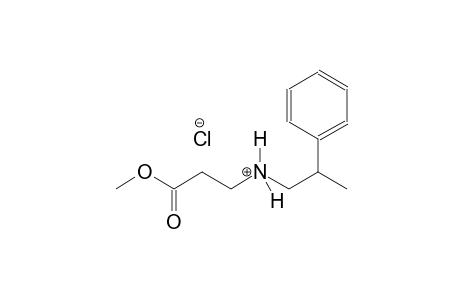 3-methoxy-3-oxo-N-(2-phenylpropyl)-1-propanaminium chloride