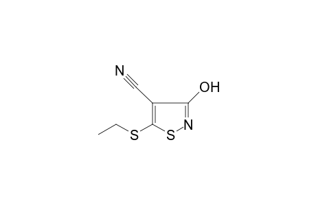 4-Isothiazolecarbonitrile, 5-(ethylthio)-3-hydroxy-