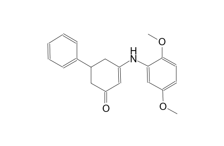 2-cyclohexen-1-one, 3-[(2,5-dimethoxyphenyl)amino]-5-phenyl-