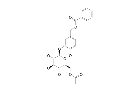 SIEBOLSIDE_A;2-HYDROXY-5-[(BENZOYLOXY)-METHYL]-PHENYL-(6'-O-ACETYL)-BETA-D-GLUCOPYRANOSIDE