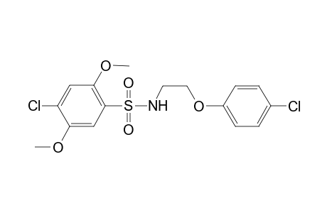 4-Chloranyl-N-[2-(4-chloranylphenoxy)ethyl]-2,5-dimethoxy-benzenesulfonamide