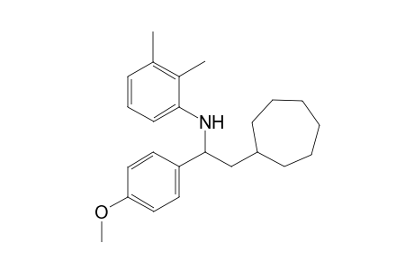 N-[2-cycloheptyl-1-(4-methoxyphenyl)ethyl]-2,3-dimethyl-aniline