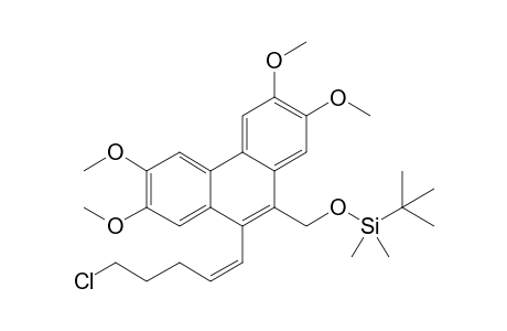 (Z)-2,3,6,7-Tetramethoxy-9-(5-chloro-1-pentenyl)-10-[(tert-butyldimethylsilyl)oxy]methylphenanthrene