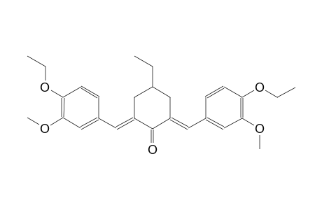 cyclohexanone, 2,6-bis[(4-ethoxy-3-methoxyphenyl)methylene]-4-ethyl-, (2E,6E)-