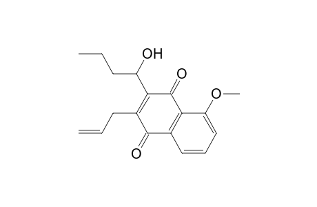 2-Allyl-3-(1-hydroxybutyl)-5-methoxy-1,4-naphthoquinone