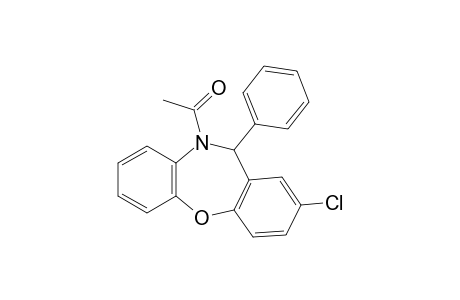 10-acetyl-2-chloro-10,11-dihydro-11-phenyldiben[b,f][1,4]oxazepine
